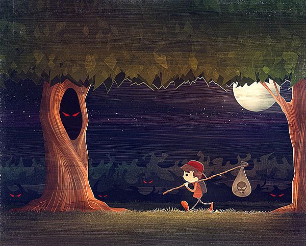 國外插畫師通過矢量圖形創造絕美抽象畫面欣賞{my:seotitle}