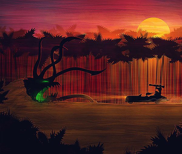 國外插畫師通過矢量圖形創造絕美抽象畫面欣賞{my:seotitle}