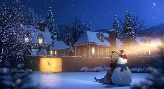 超治愈溫馨暖人動畫《莉莉與她的雪人》